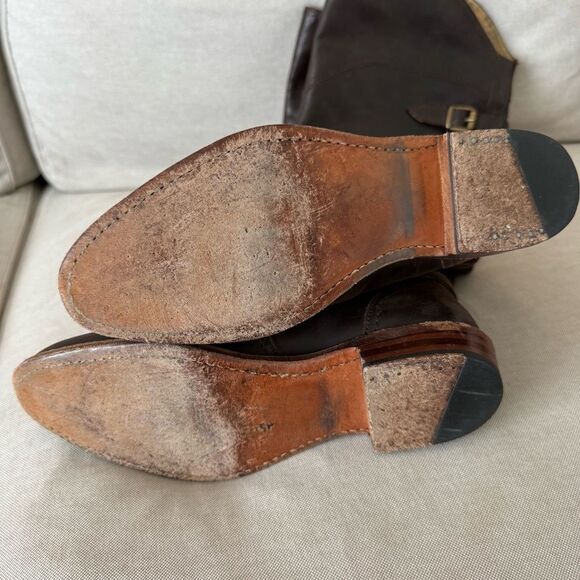 Frye Brown Dorado Knee High Riding Boots - Picture 6 of 8